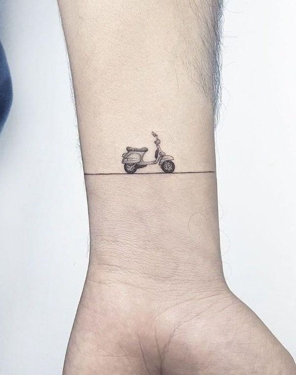 30 Pretty Scooter Tattoos You Will Love