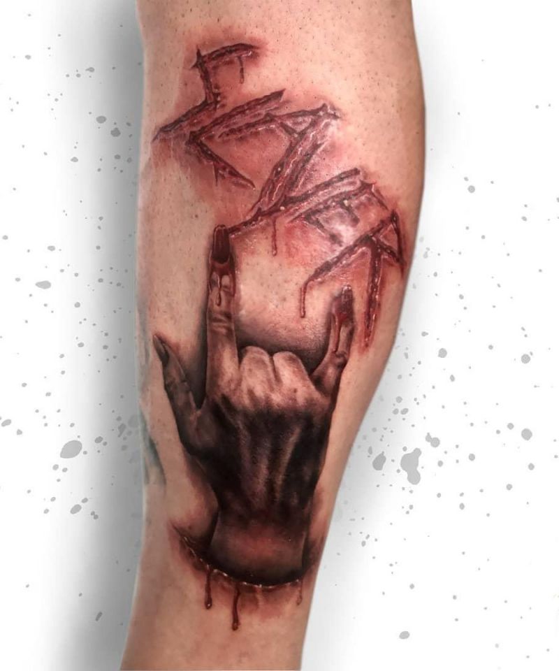 30 Wonderful Slayer Tattoos You Must Love