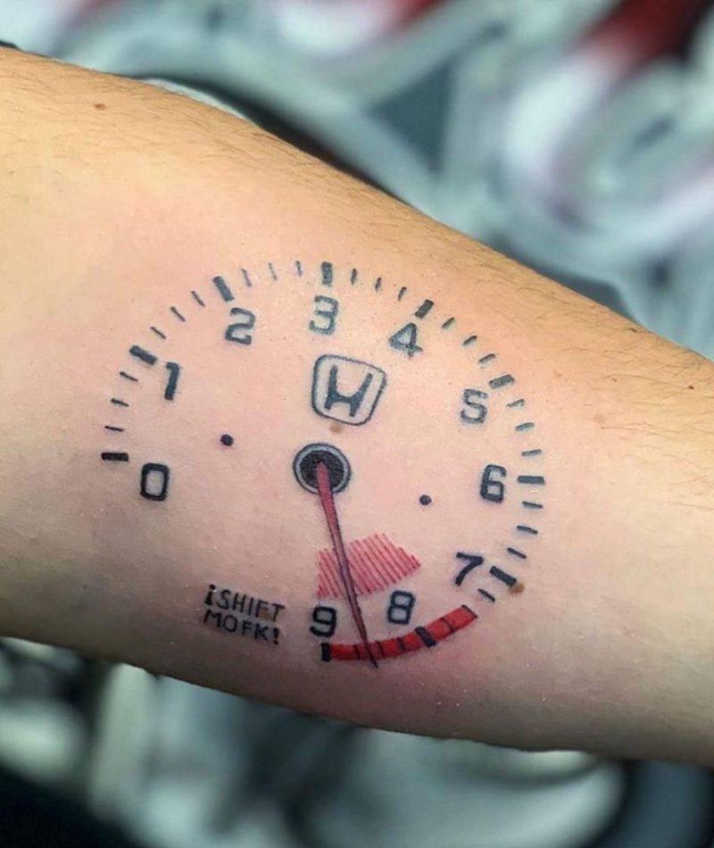 30 Excellent Speedometer Tattoos You Must Try