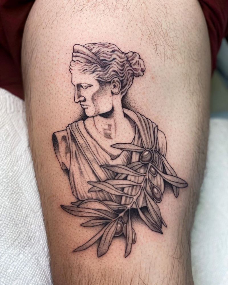 30 Pretty Statue Tattoos You Will Love