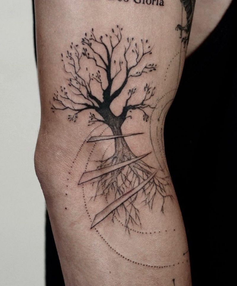 30 Pretty Tree Roots Tattoos for Your Inspiration