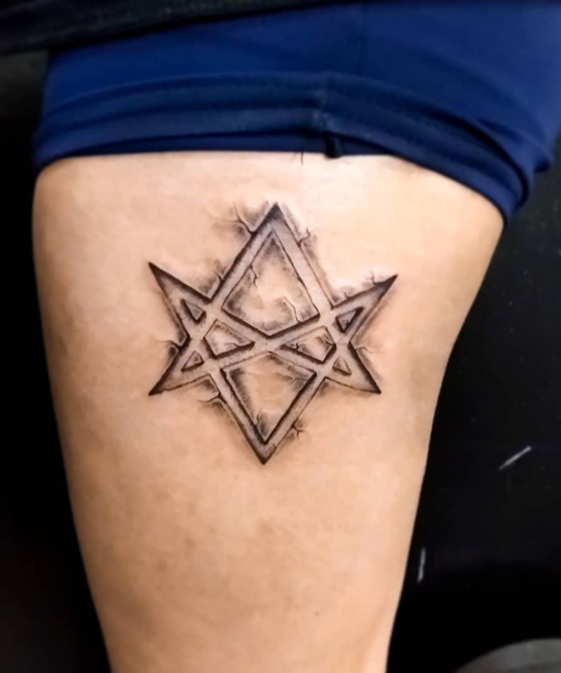 24 Pretty Unicursal Hexagram Tattoos You Can Copy