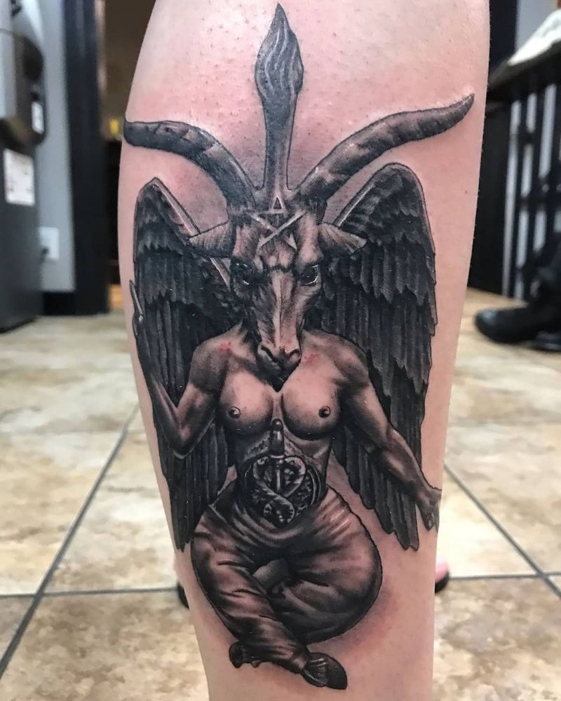 30 Pretty Baphomet Tattoos to Inspire You