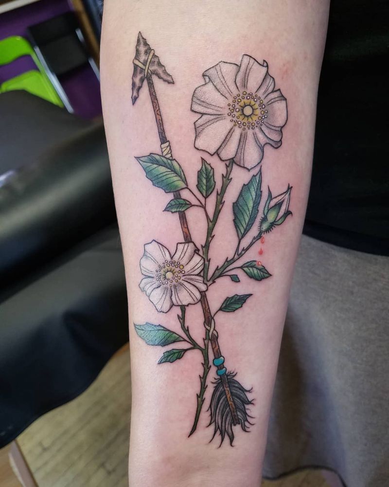 30 Pretty Cherokee Rose Tattoos You Will Love