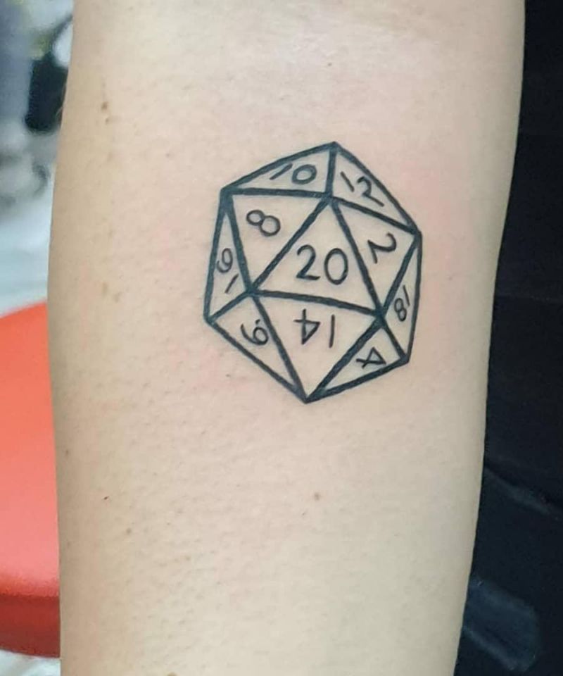 30 Pretty D20 Tattoos You Can Copy