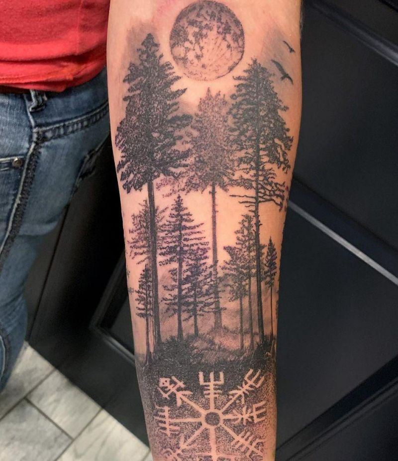 30 Pretty Forest Tattoos for Your Inspiration