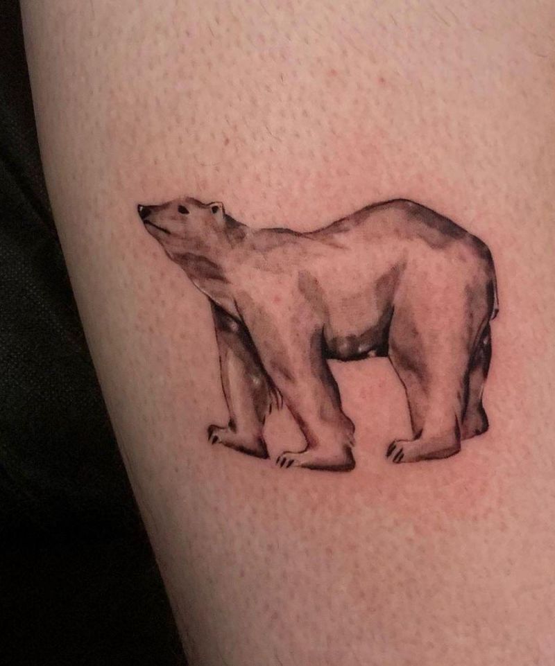 30 Gorgeous Polar Bear Tattoos to Inspire You