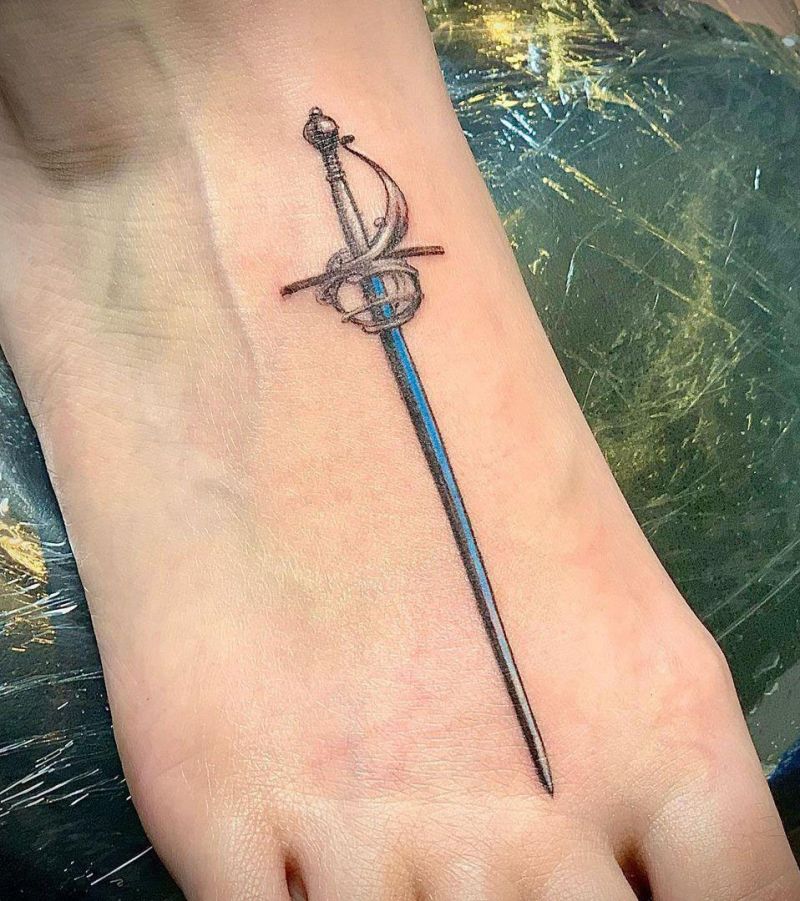 27 Pretty Rapier Tattoos You Must Try