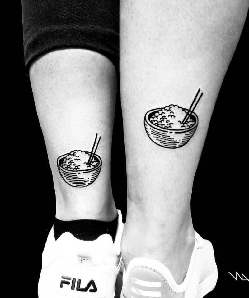 30 Unique Rice Bowl Tattoos to Inspire You