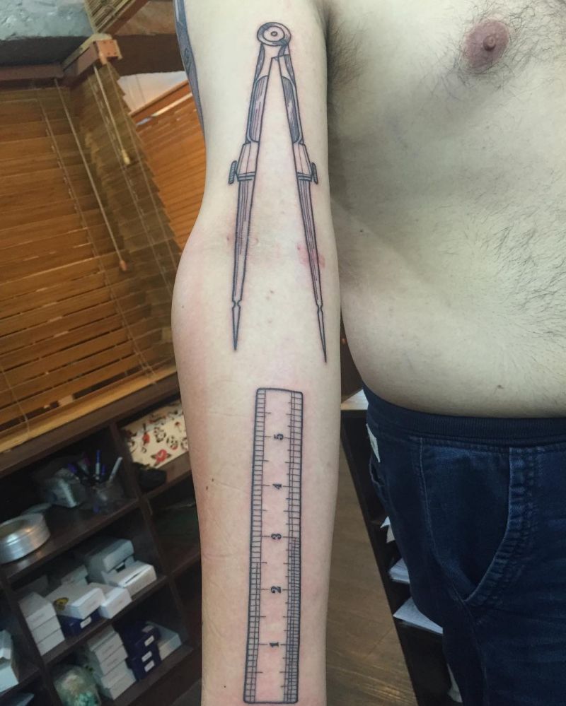 30 Pretty Ruler Tattoos You Will Love