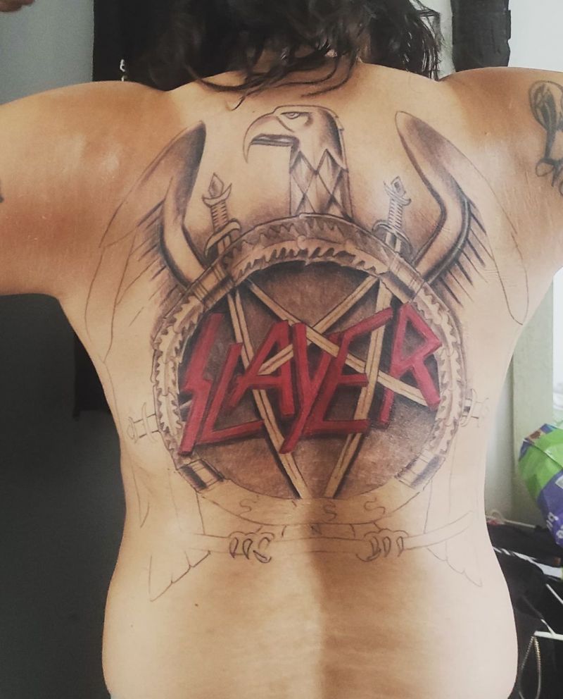 30 Wonderful Slayer Tattoos You Must Love