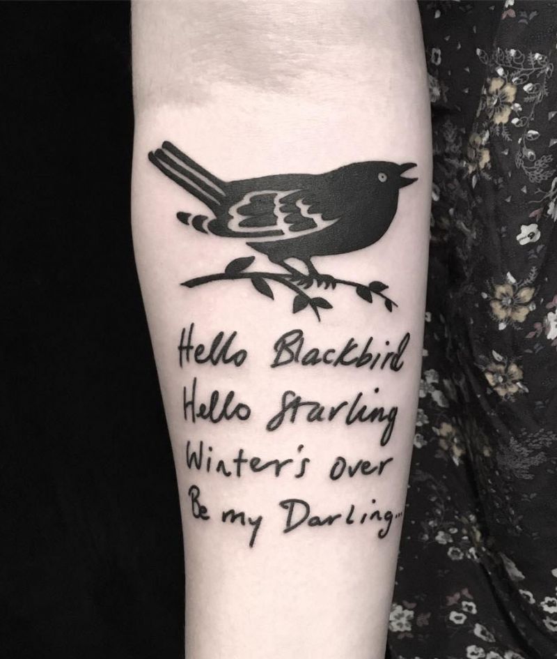 30 Pretty Starling Tattoos You Must Love