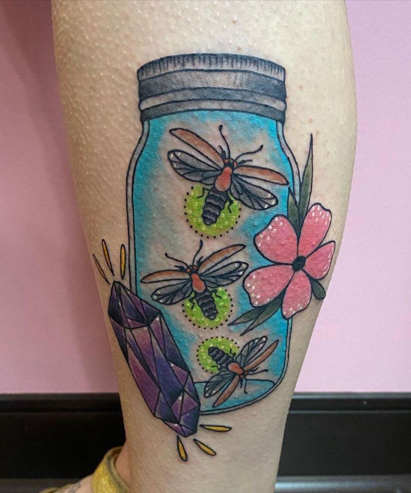 30 Pretty Mason Jar Tattoos You Must Love