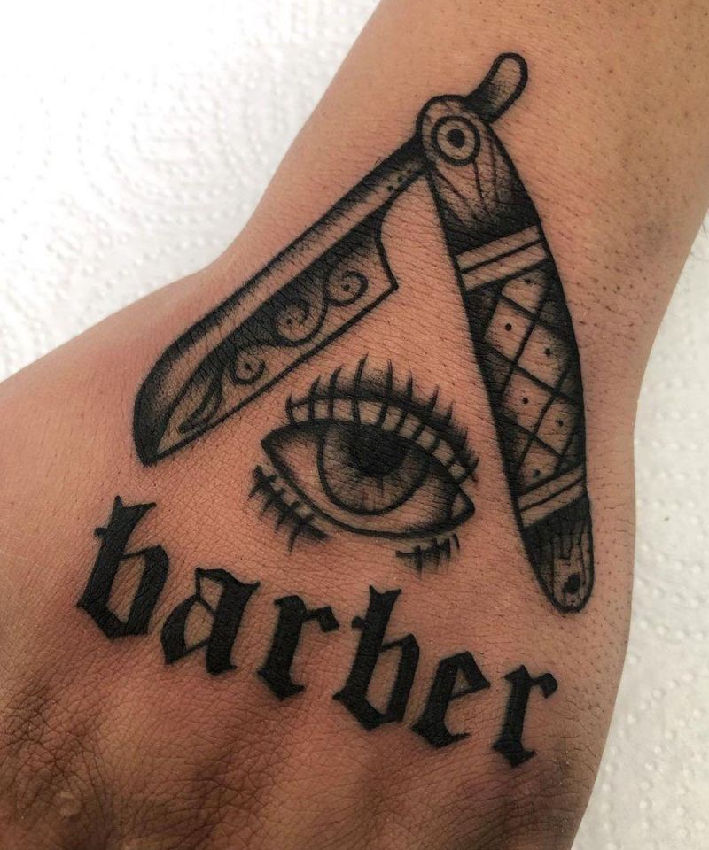 30 Pretty Razor Tattoos for Your Inspiration