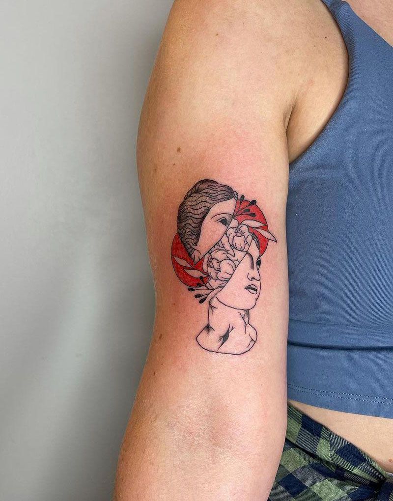 30 Pretty Statue Tattoos You Will Love