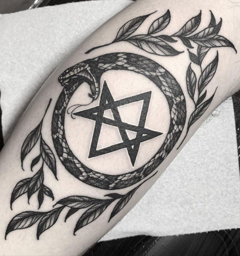 24 Pretty Unicursal Hexagram Tattoos You Can Copy