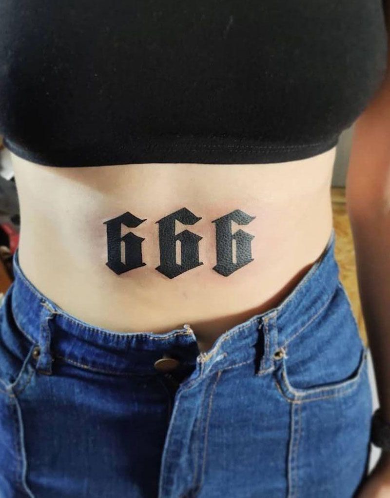 30 Pretty 666 Tattoos to Inspire You