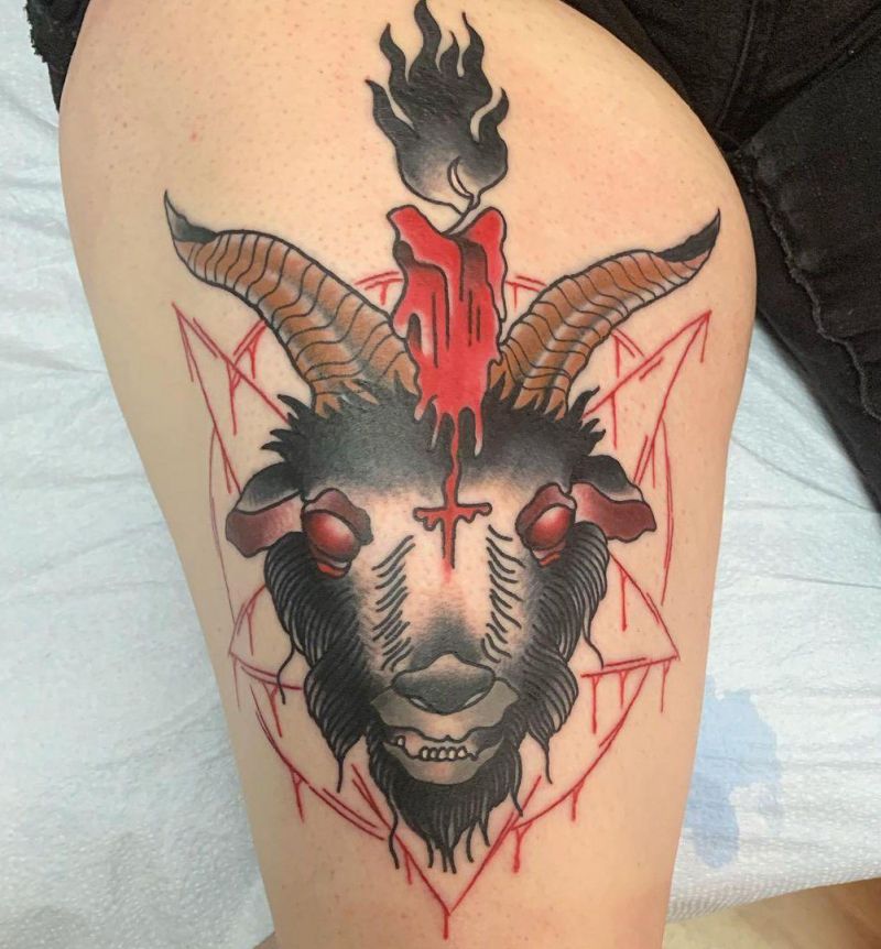 30 Pretty Baphomet Tattoos to Inspire You