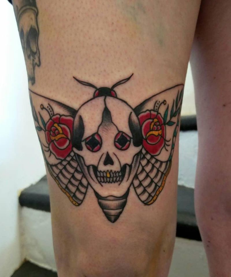 30 Gorgeous Death Moth Tattoos for Your Inspiration