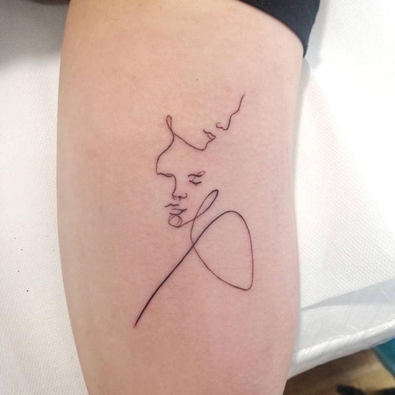 30 Incredible Line Tattoos You Can Copy