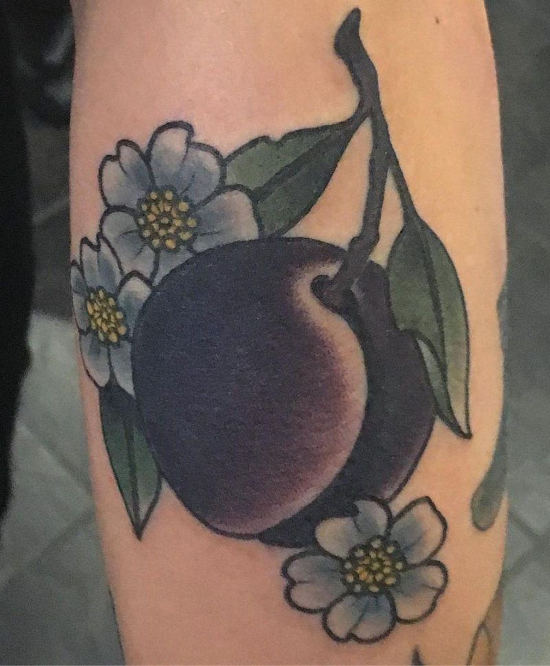 30 Pretty Plum Tattoos You Can Copy