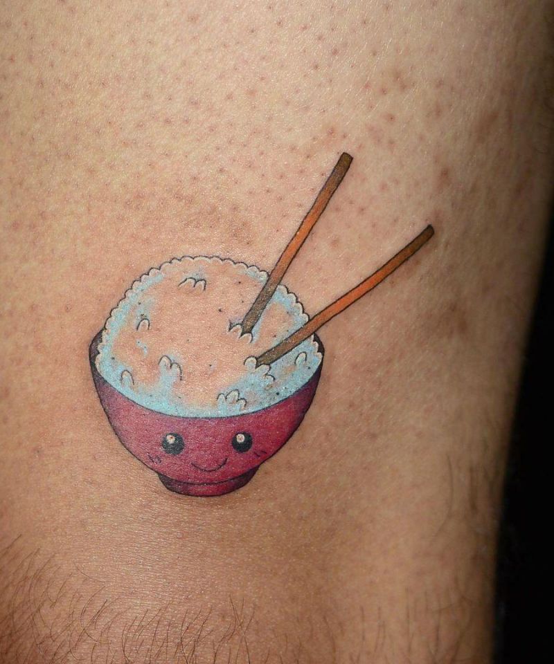 30 Unique Rice Bowl Tattoos to Inspire You