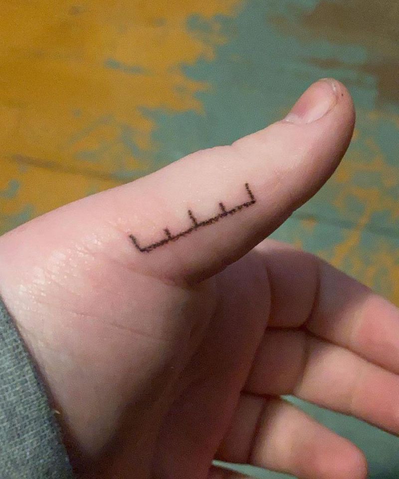 30 Pretty Ruler Tattoos You Will Love