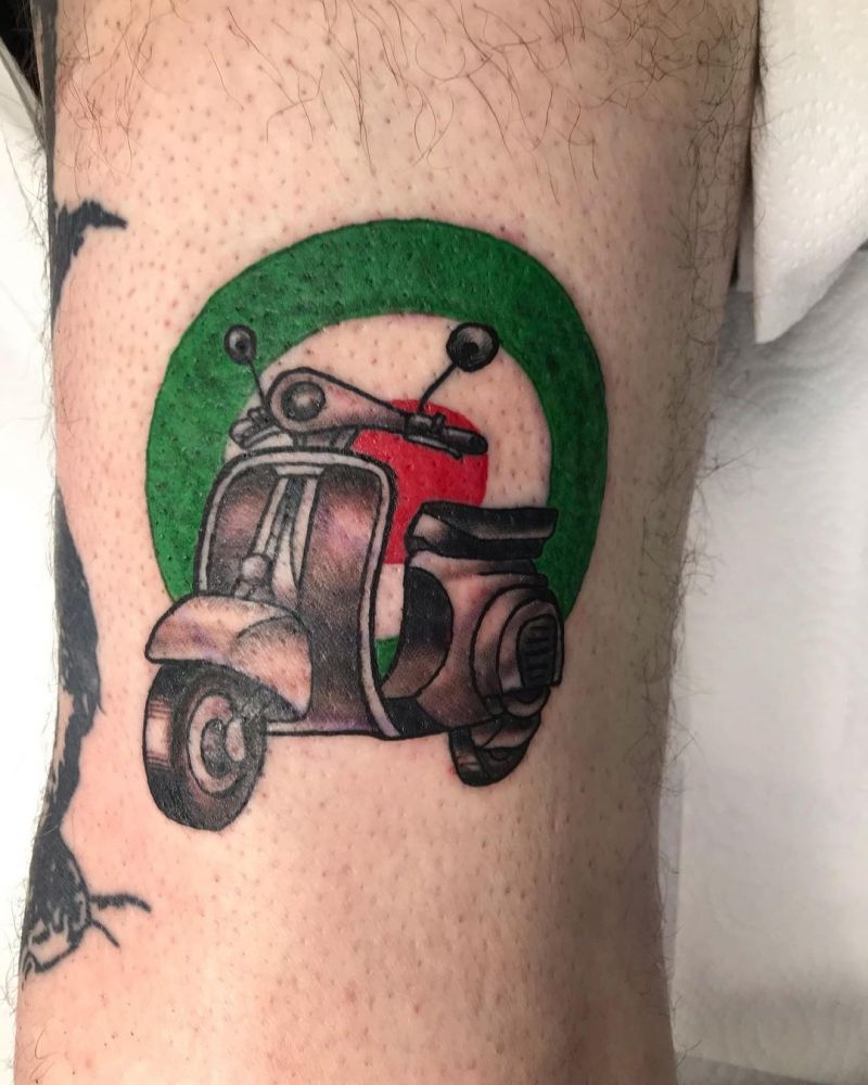 30 Pretty Scooter Tattoos You Will Love