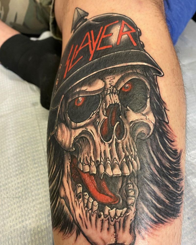 30 Wonderful Slayer Tattoos You Must Love