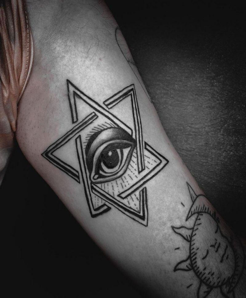 30 Pretty Star of David Tattoos You Must See