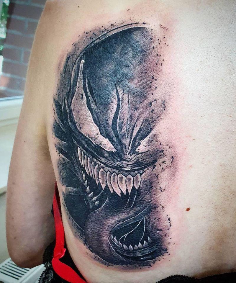 30 Gorgeous Venom Tattoos You Must Try