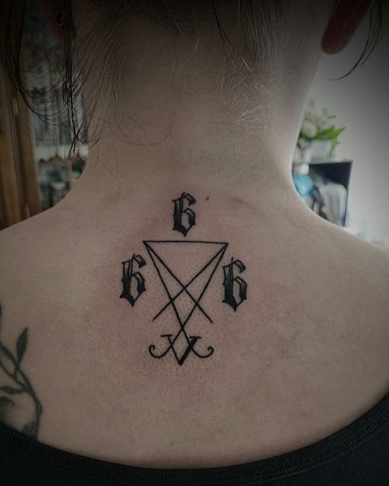 30 Pretty 666 Tattoos to Inspire You