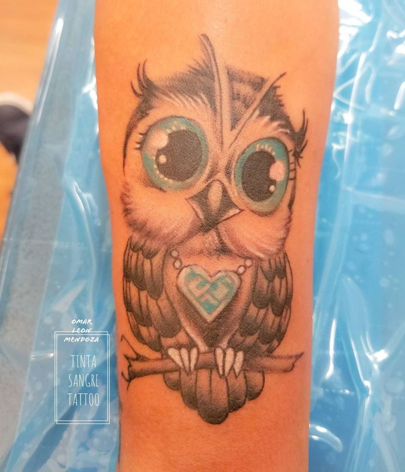 30 Cute Baby Owl Tattoos You Can Copy