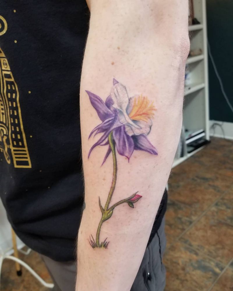 30 Pretty Columbine Tattoos You Will Love