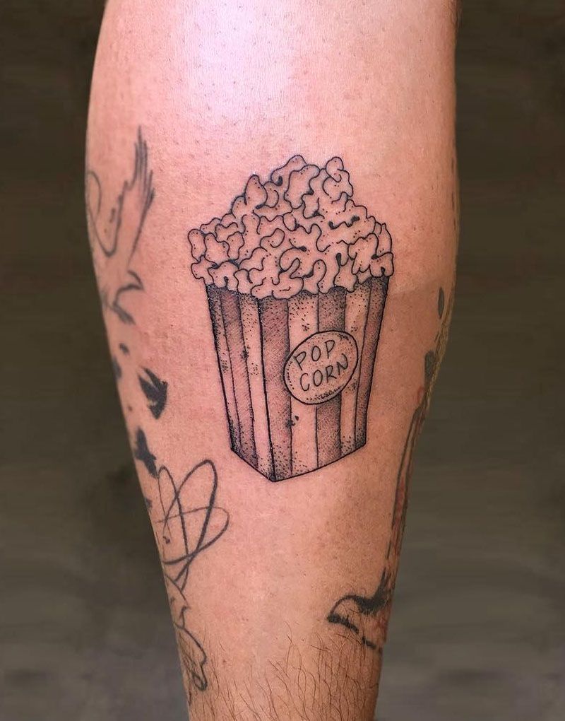 30 Pretty Popcorn Tattoos You Can Copy