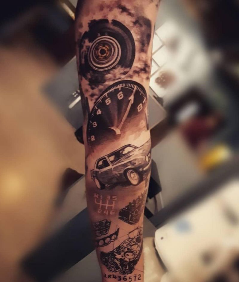 30 Wonderful Racing Tattoos You Must Love