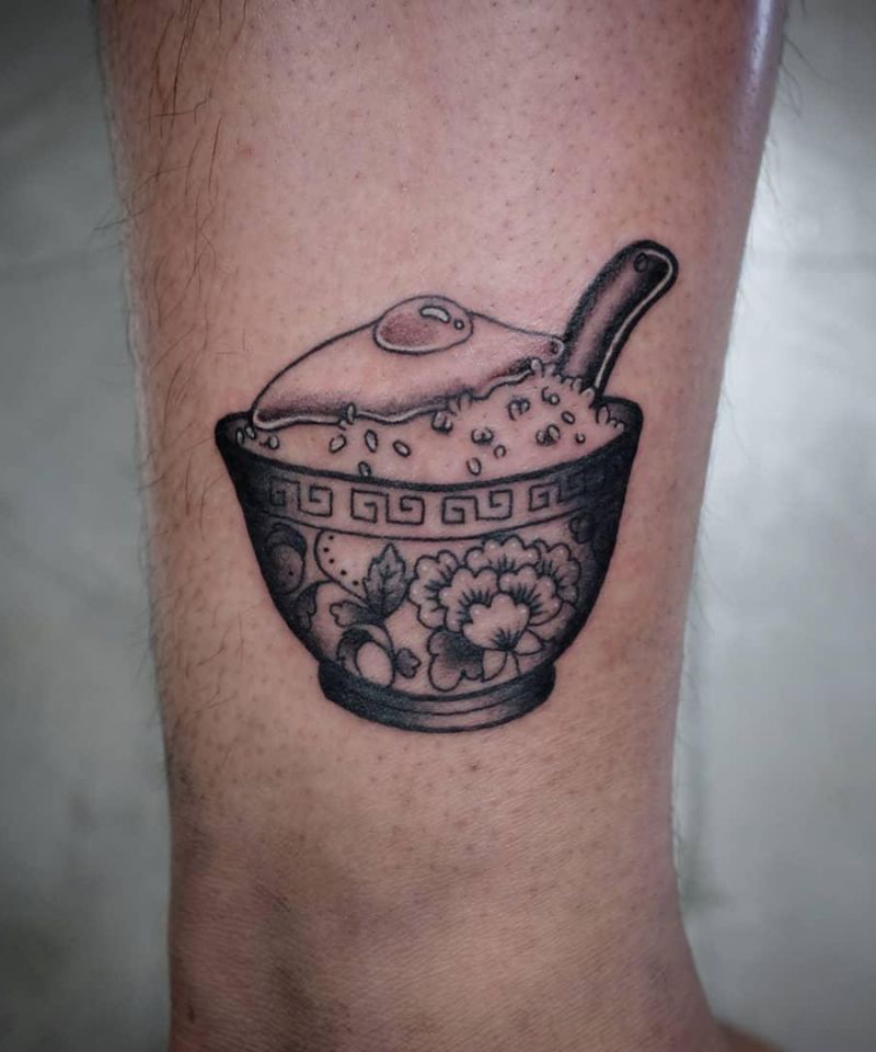 30 Unique Rice Bowl Tattoos to Inspire You