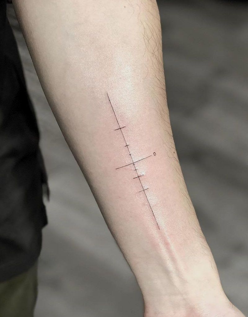 30 Pretty Ruler Tattoos You Will Love