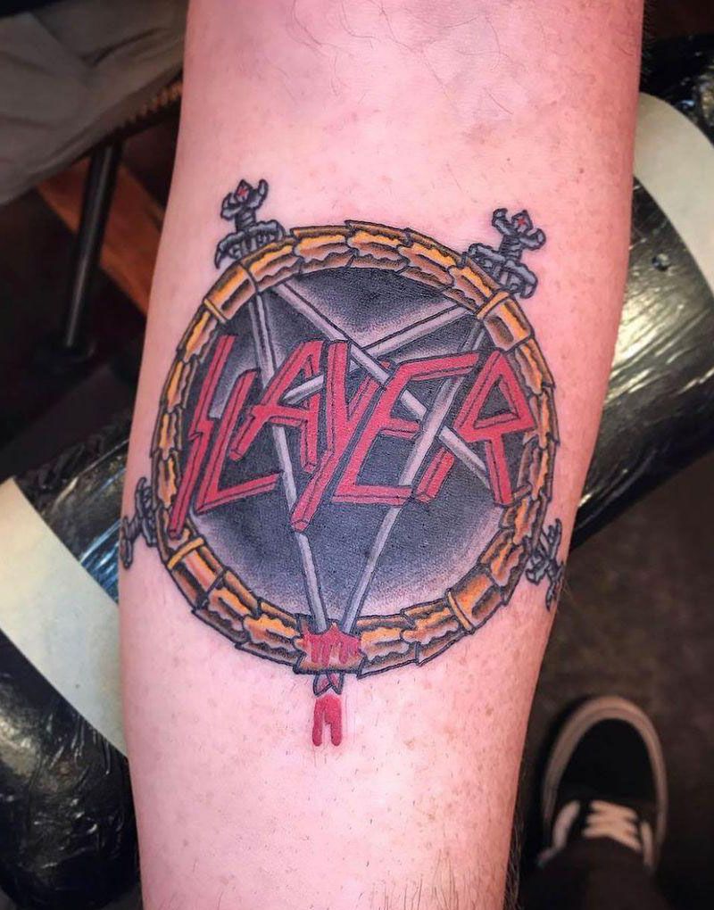 30 Wonderful Slayer Tattoos You Must Love