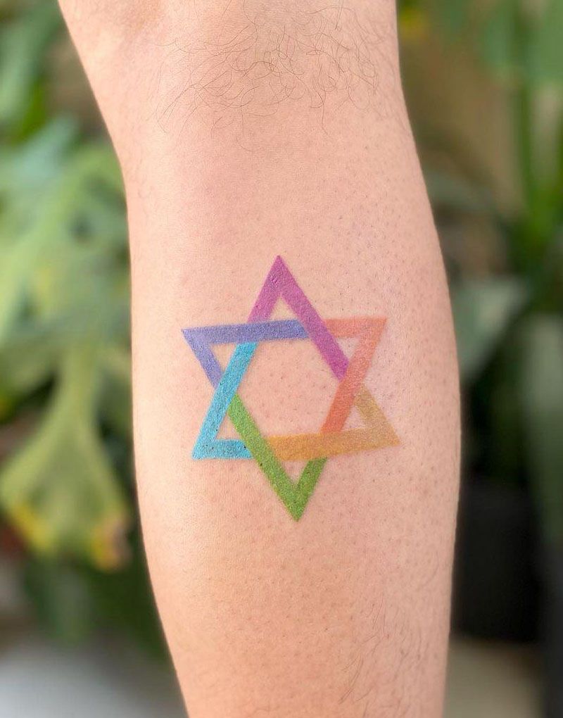 30 Pretty Star of David Tattoos You Must See