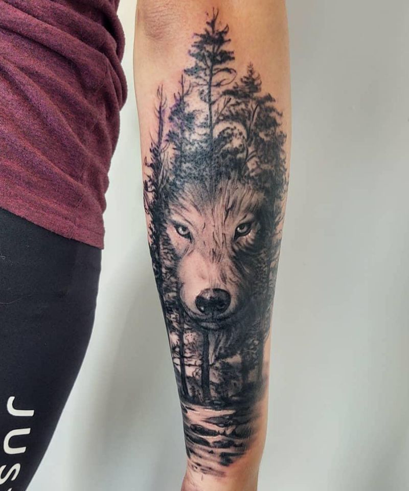 30 Pretty Forest Tattoos for Your Inspiration