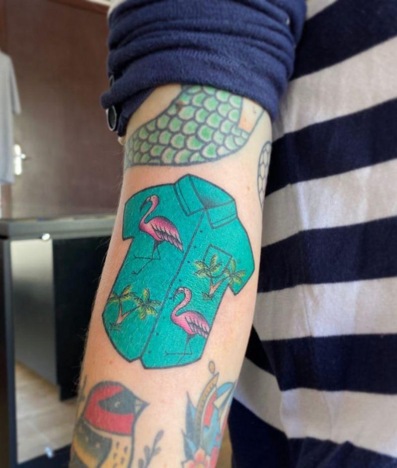 30 Pretty Shirt Tattoos You Must Love