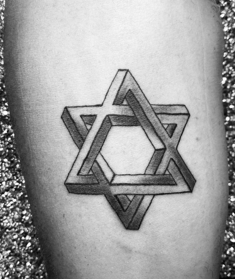 30 Pretty Star of David Tattoos You Must See