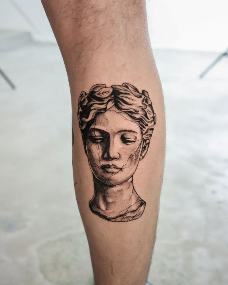 30 Pretty Statue Tattoos You Will Love