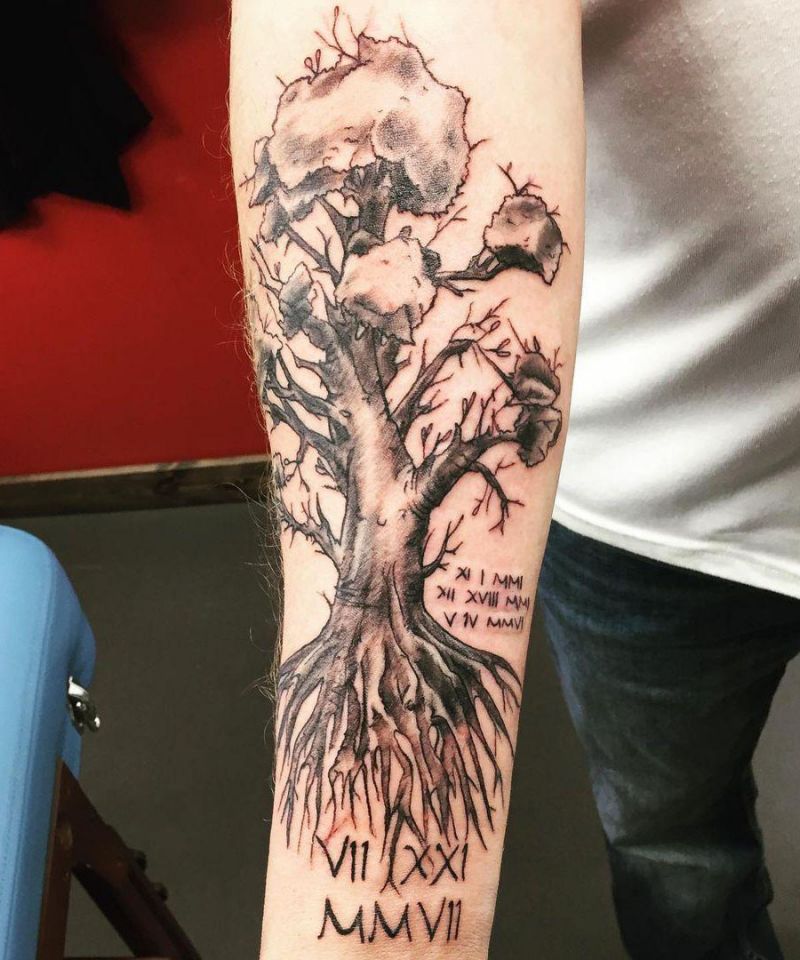 30 Pretty Tree Roots Tattoos for Your Inspiration