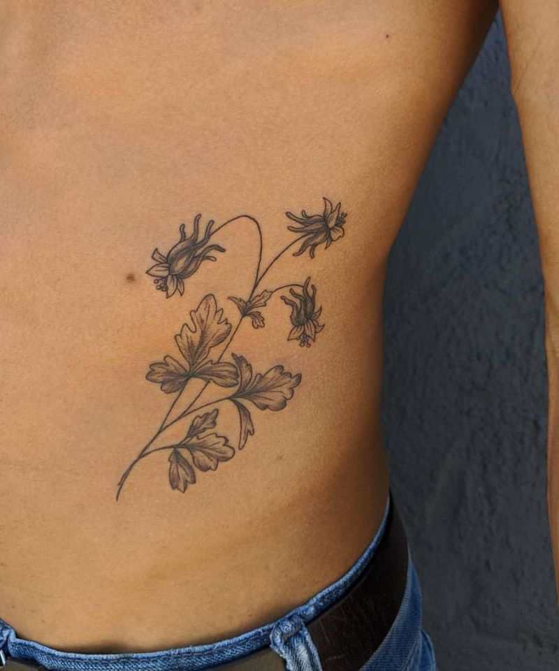 30 Pretty Columbine Tattoos You Will Love