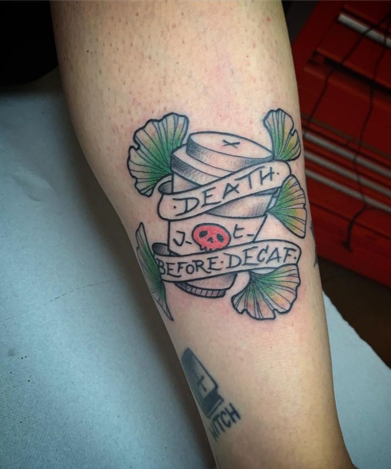 30 Pretty Death Before Decaf Tattoos to Inspire You