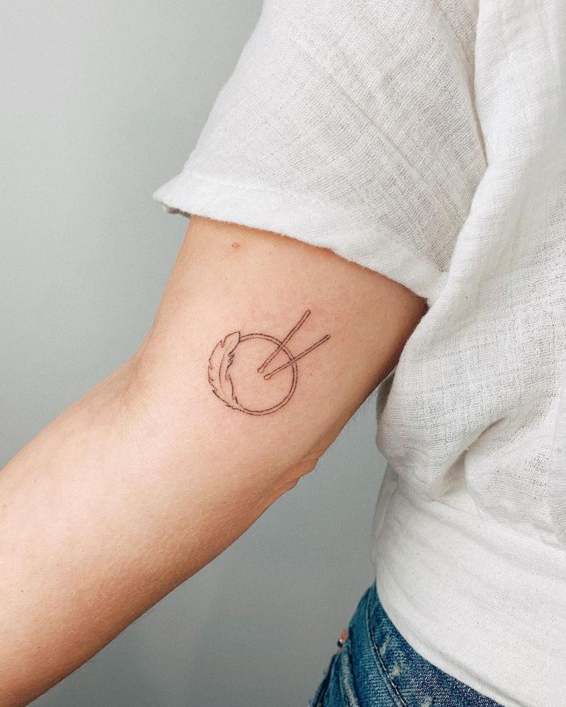 30 Pretty Drum Tattoos You Must Love