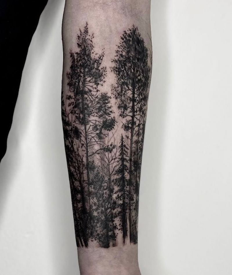 30 Pretty Forest Tattoos for Your Inspiration