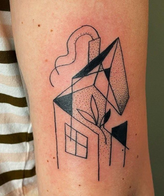 30 Pretty House Tattoos You Can Copy